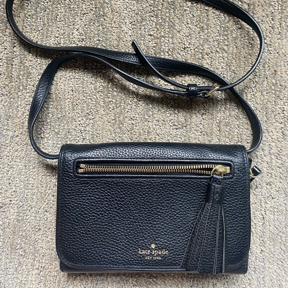 Kate Spade Black Leather Crossbody